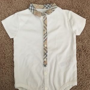 Burberry 12 month onesie